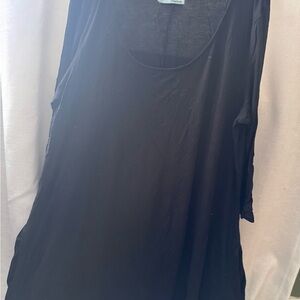 Black Long Sleeve Women's Tunic with Pockets